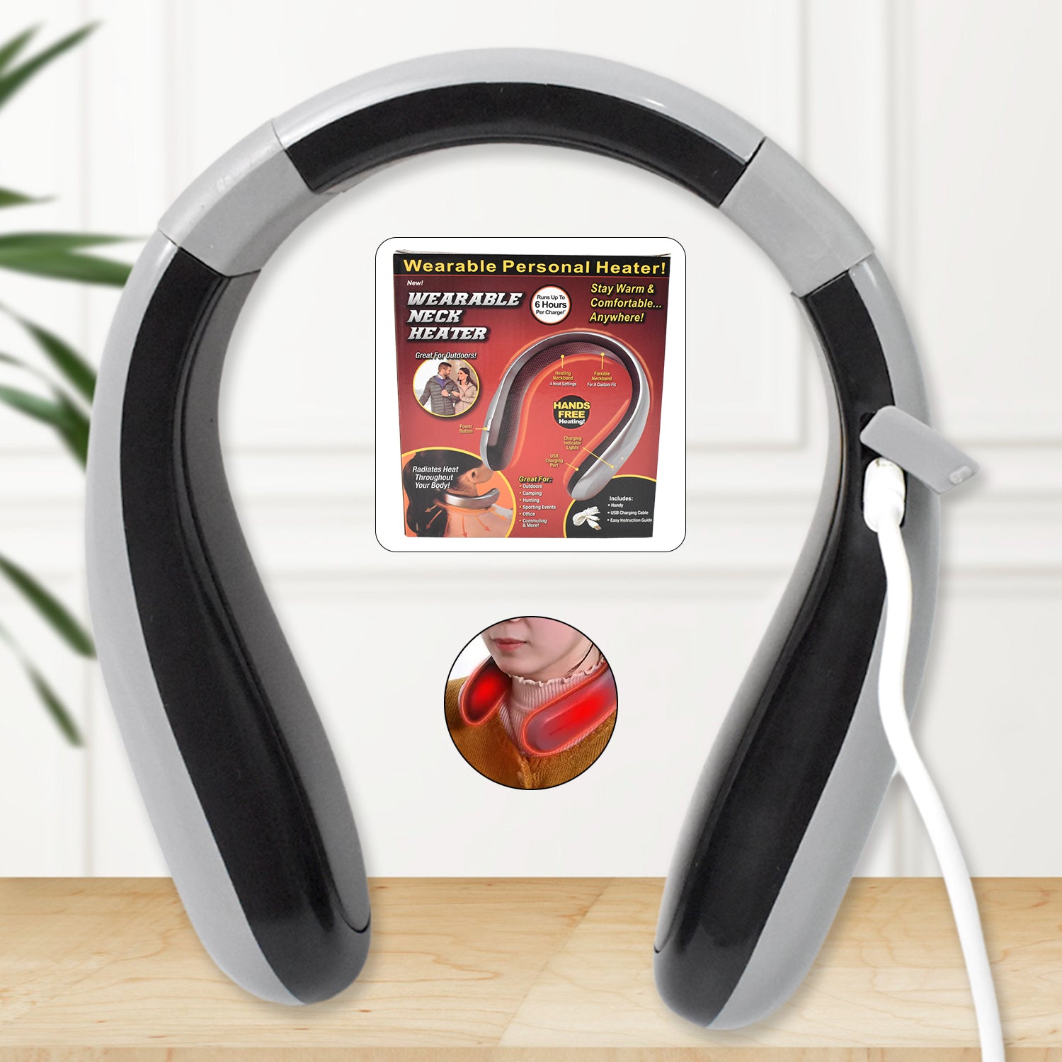 Usb Type C Rechargeable - Wearable Neck Heater  (1 Pc) Usb Type C Rechargeable - Wearable Neck Heater  (1 Pc)